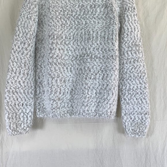 Buffalo David Bitton Pullover Sweater in White/Grey Vegan Wool - Picture 6 of 8